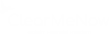 ClearMeNow logo design - white transparent